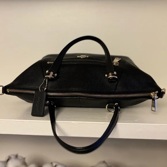 💖HOST PICK!💝 COACH Prairie Satchel in Black Pebbled Leather! EUC! - Picture 5 of 14